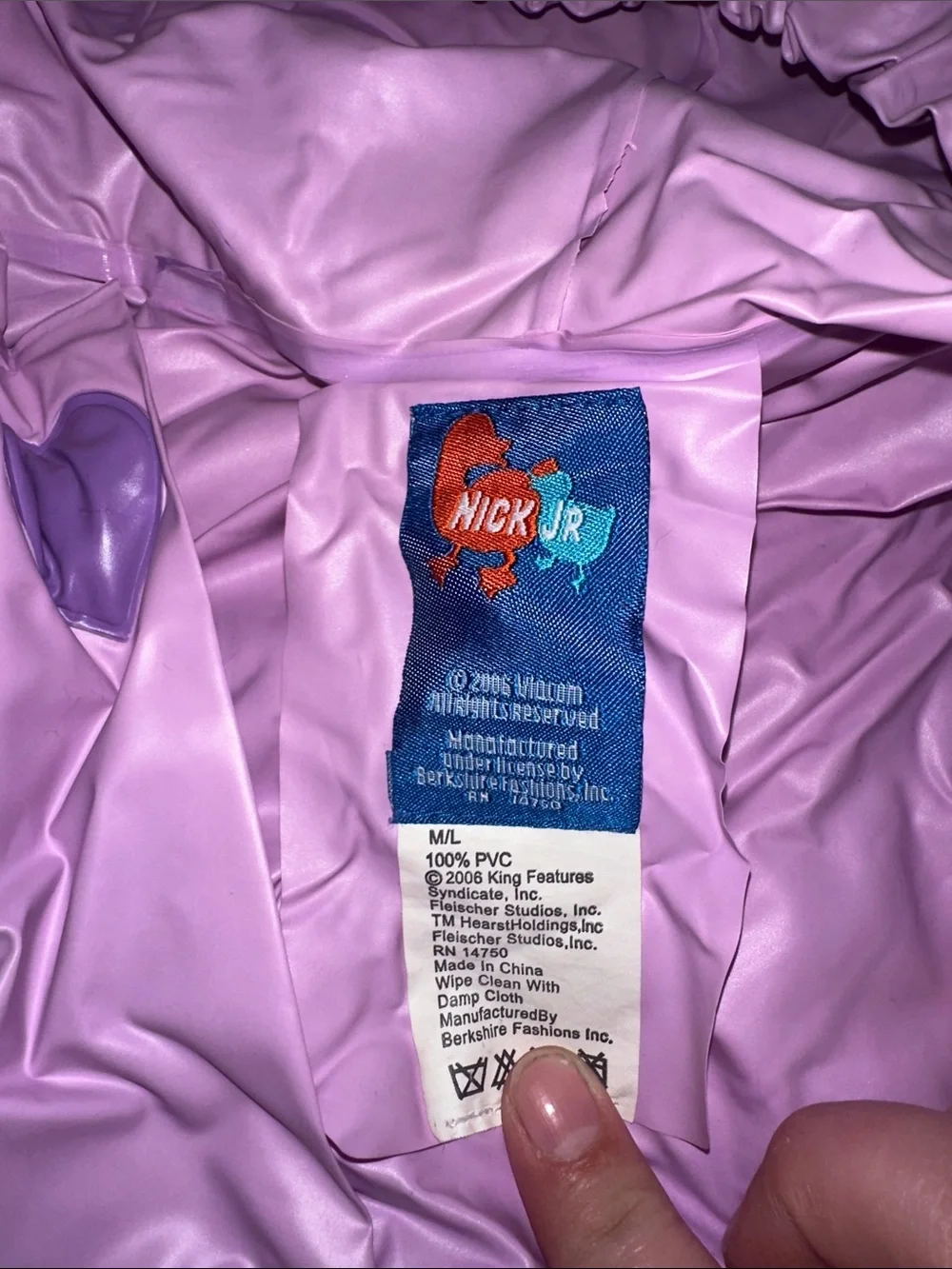 Nickelodeon Purple Dora the Explorer Kids Raincoat